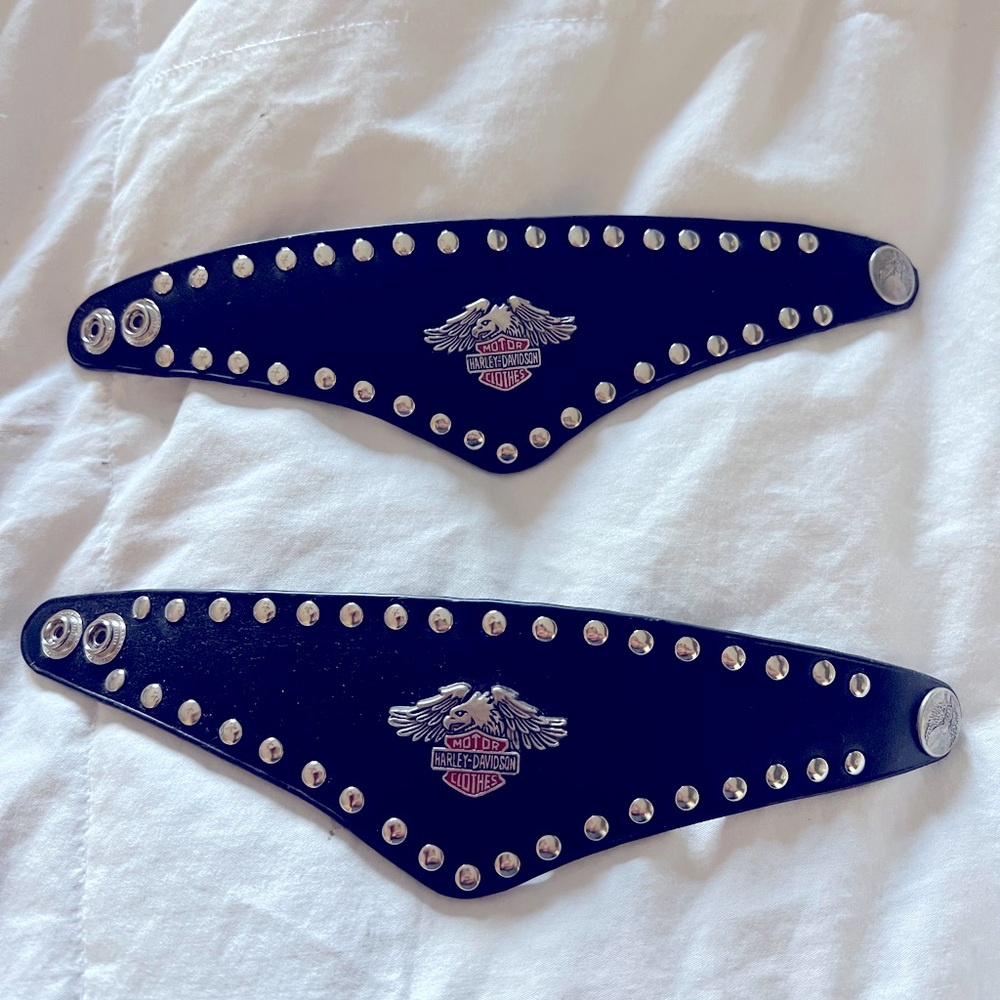 Harley Davidson, leather wristbands